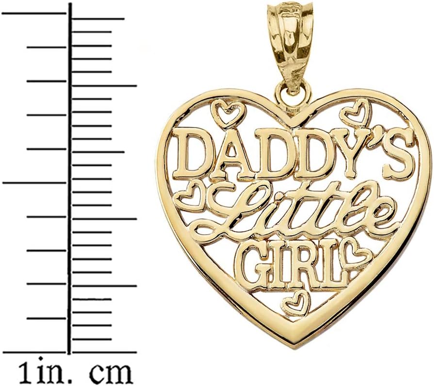 Beautiful 'Daddy's Little Girl' Heart Shaped Necklace Pendant