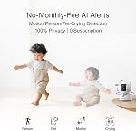 2.5K Indoor Camera 2pack, Free AI Person/Pet/Cry Detection, 4MP Baby/Dog/Cat/Pet Camera Indoor with Phone App, Pan Tilt WiFi Cameras for Home Security, Night Vision, Full Duplex Audio