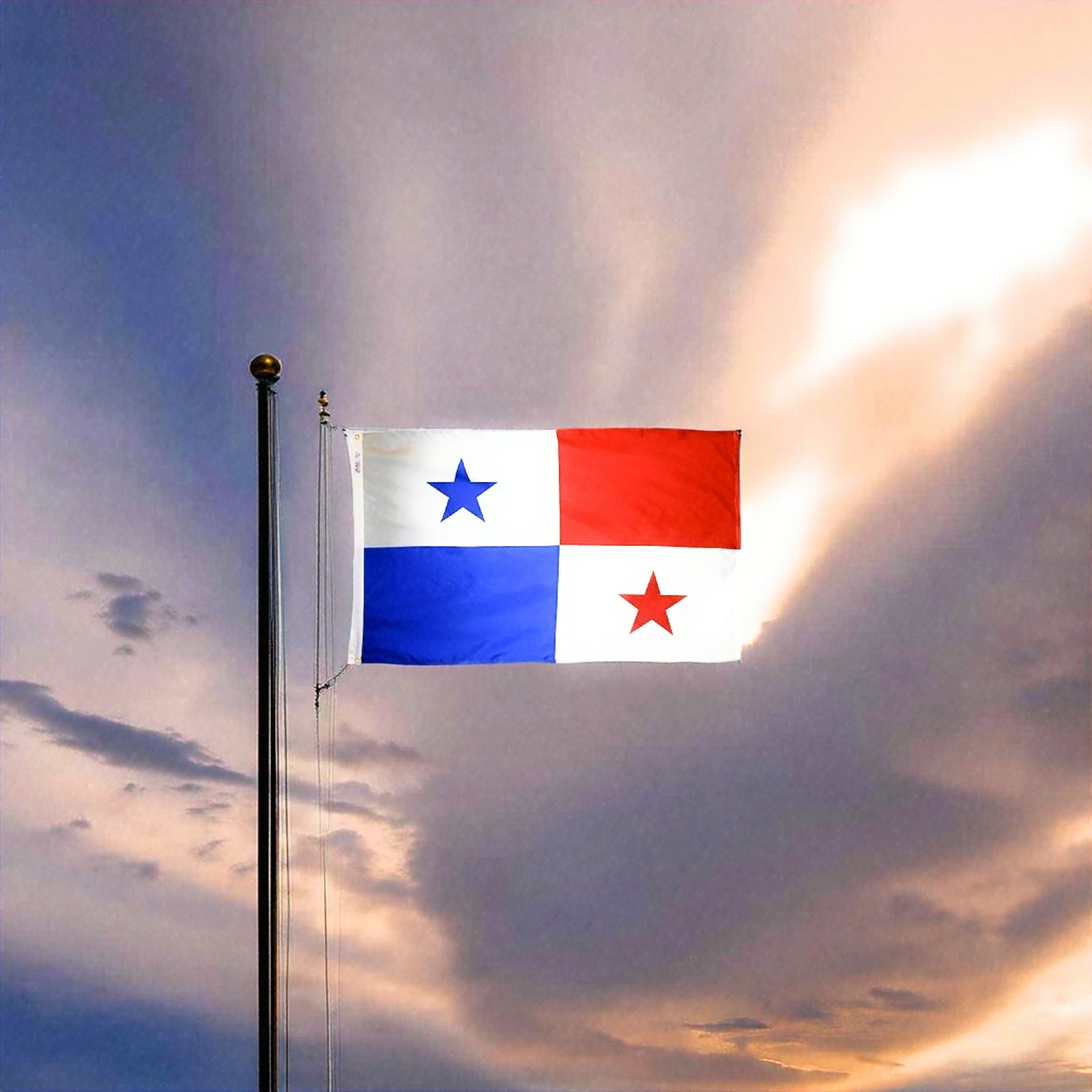 Amazon.com : Panama Flag 4 x 6 Feet - Red White Blue 