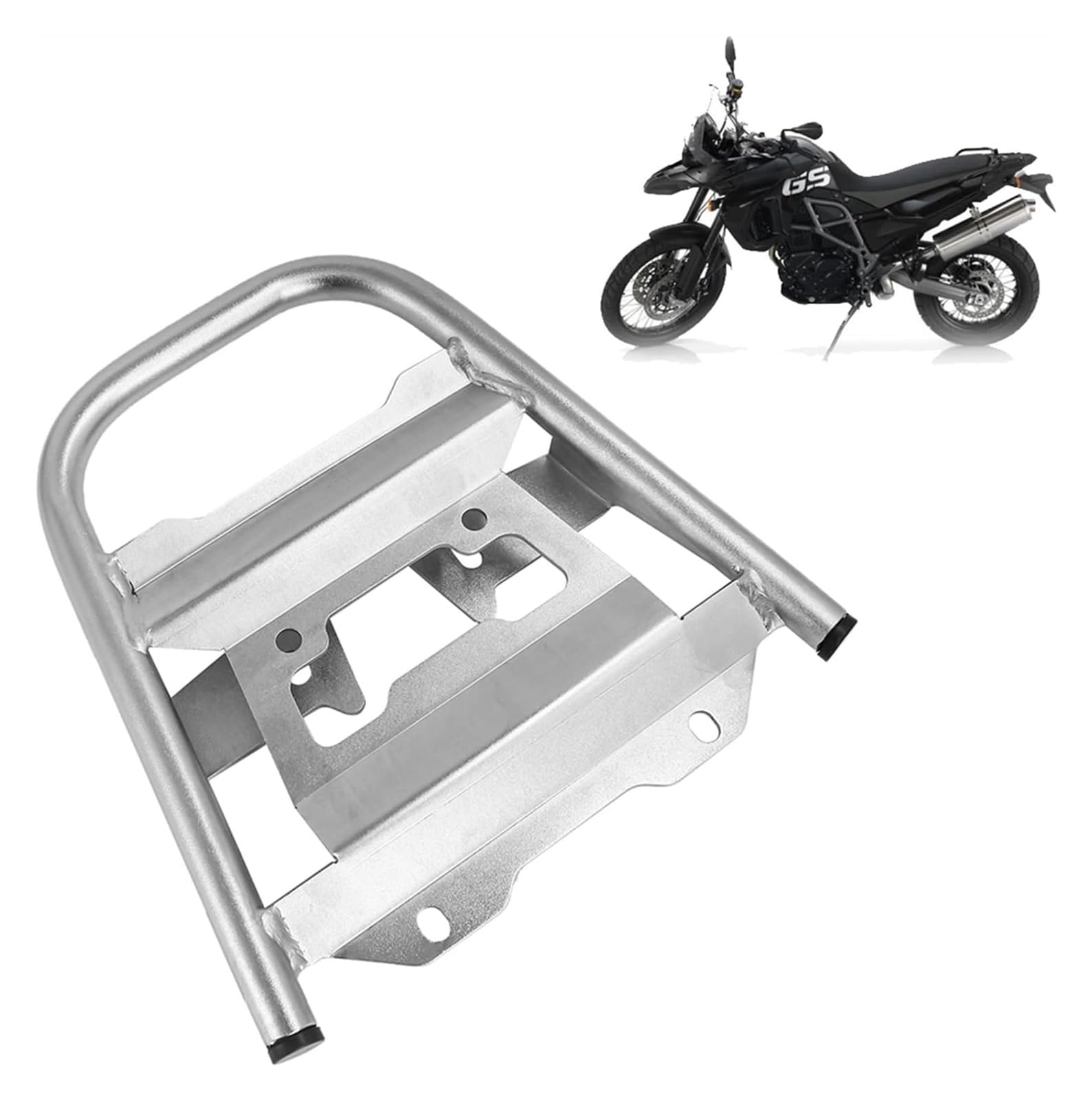 para BMW F800GS F700GS F 800 700 F800 GS 2009-2017 Portaequipajes Lateral Soporte para Maletas Alforja Trasera para Motocicleta Portapacchi Moto(Top Box Rack a)