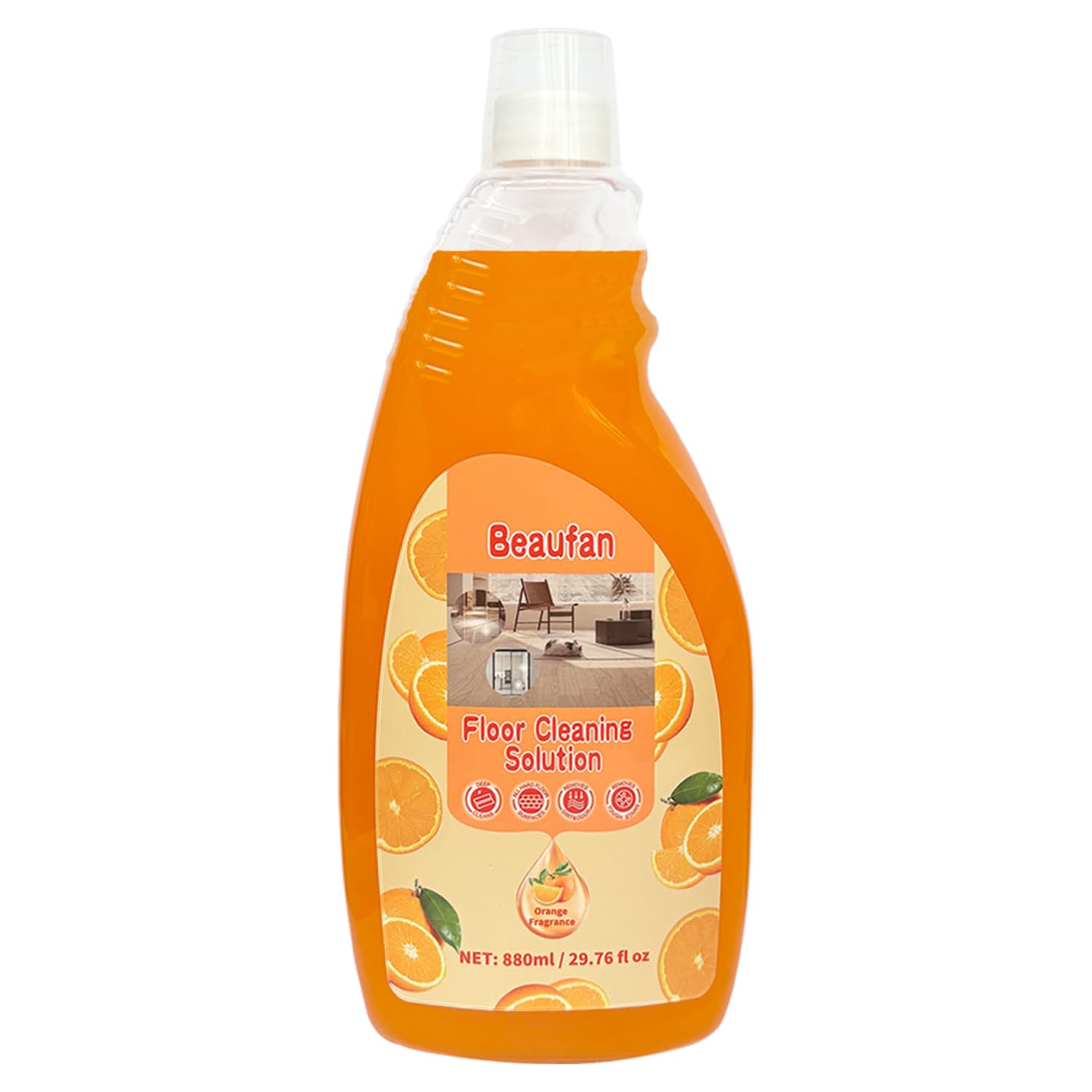 Beaufan 200X Concentrated Floor Cleaning Solution (Orange Scent)