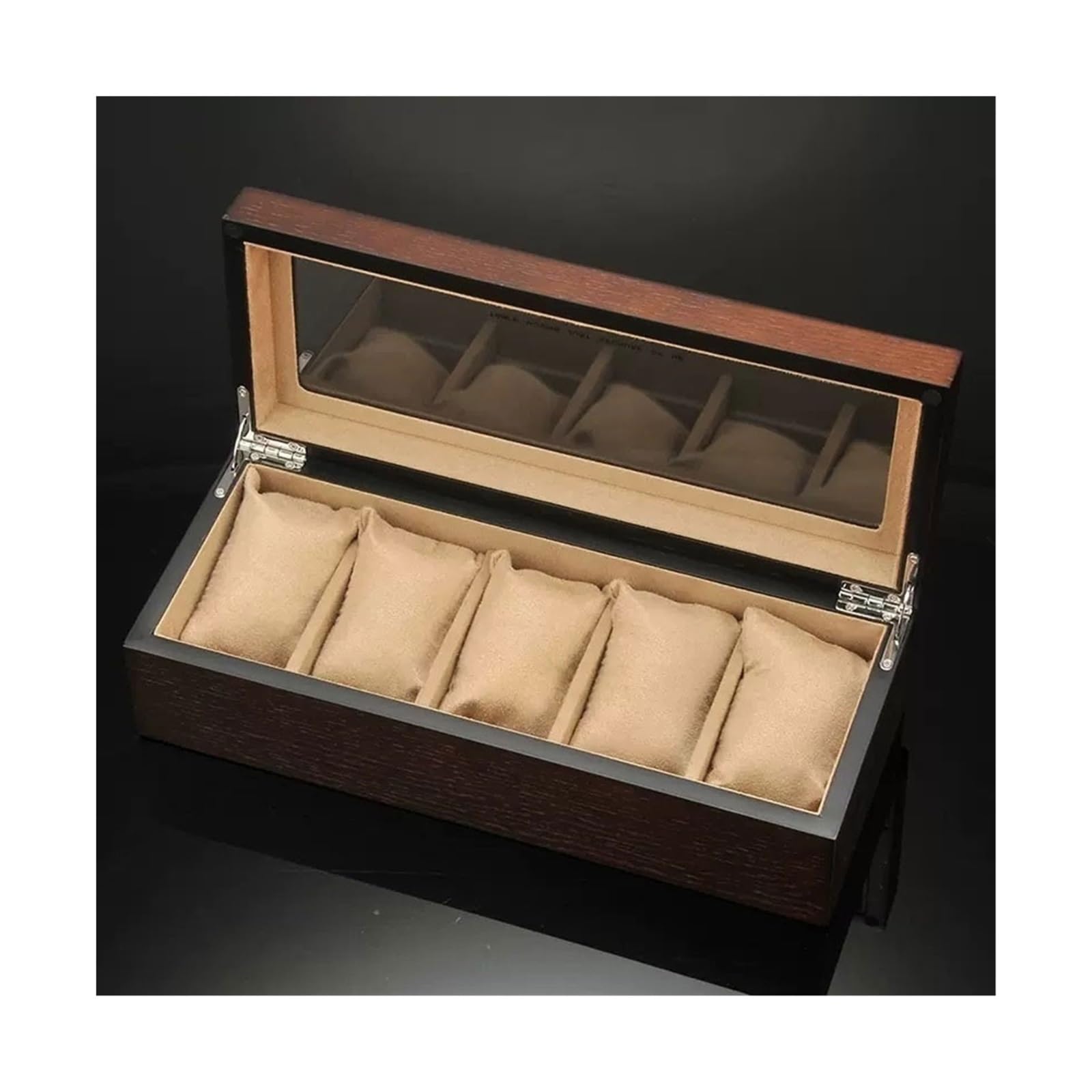 ANVLOJRIH Watch Box 5 Checkered Watch Collection Boxes, Simple Retro Wooden Watch Storage Box, Multifunctional Watch Storage Box Watches Box(A)