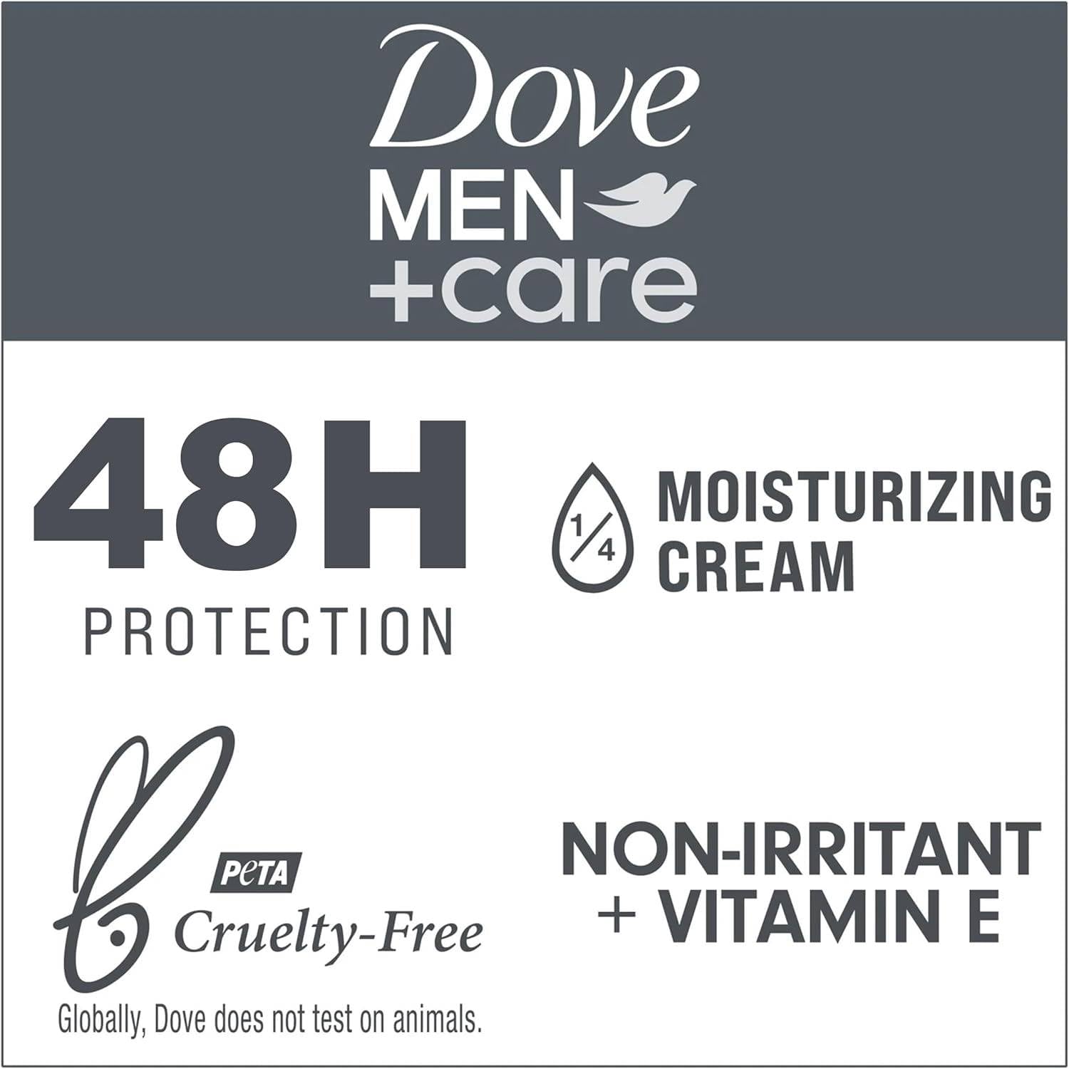 Dove Men+Care Fresh Deodorante Spray Anti-Traspirante 48H, Anti-Macchie, con Vitamina E e 1/4 di Crema Idratante, 150 ml (12)