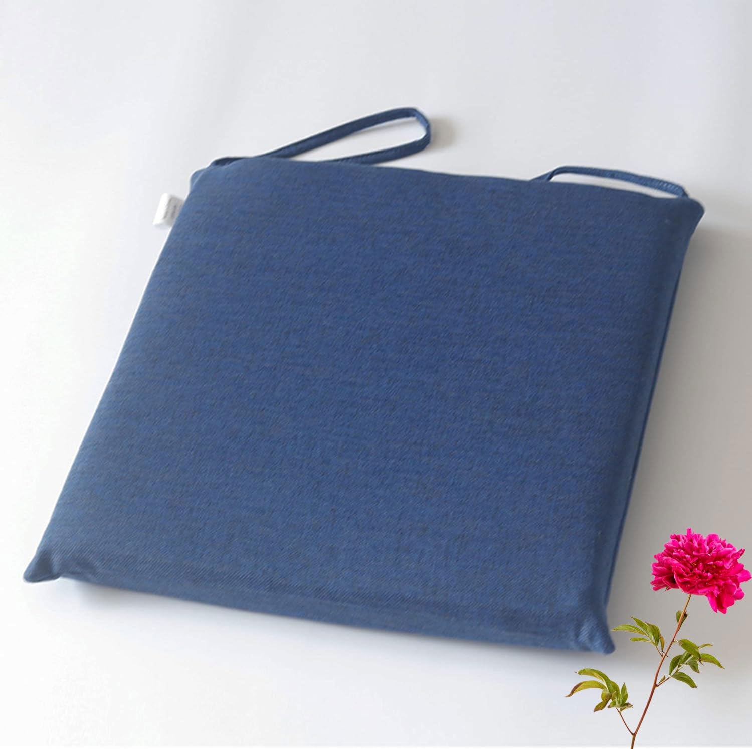 Lot de 4 coussins carrés antidérapants 40 x 40/45 x 45/50 x 50 cm en coton doux et lin avec attaches pour une utilisation en intérieur et en extérieur (couleur : 2#)