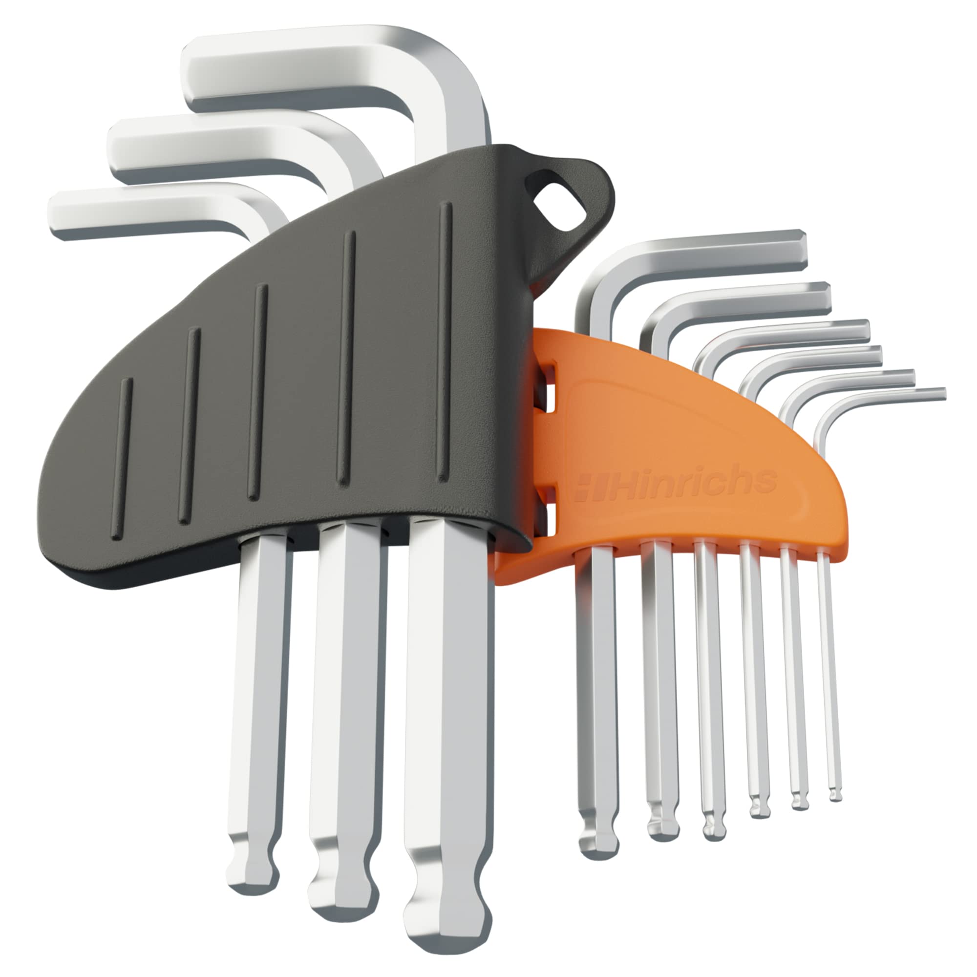 Jeu De 11 Clés Allen Métriques, Clés Hexagonales Avec Support Rouge, 1.27 à 6mm, Acier Chrome-Vanadium - Bricolage