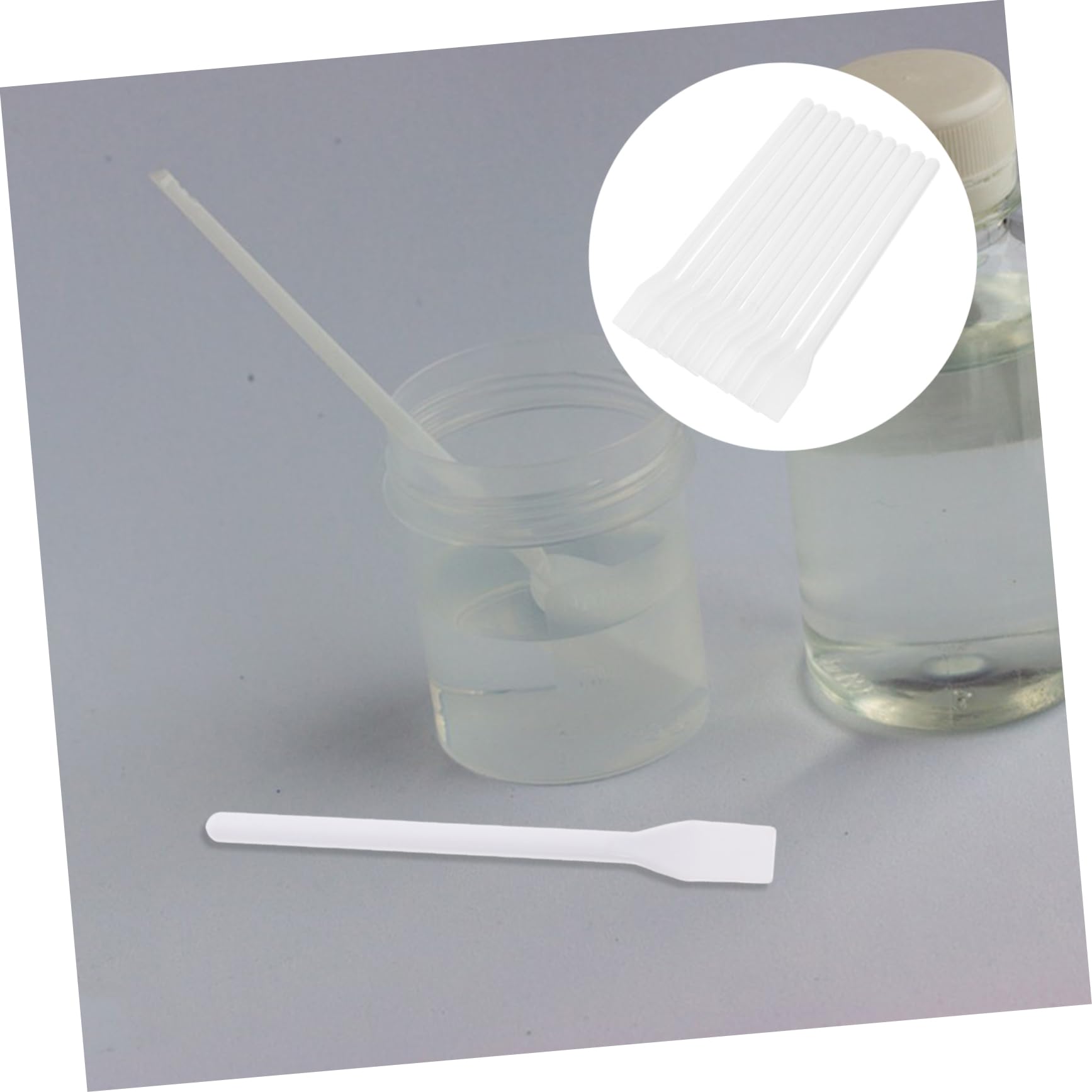 10pezzi Spatole in Plastica Per Colla Applicatori Cosmetici Strumenti Di Miscelazione Per Utensili Per Artigianato Trucco Cura Della Raschiamento Da Barattoli