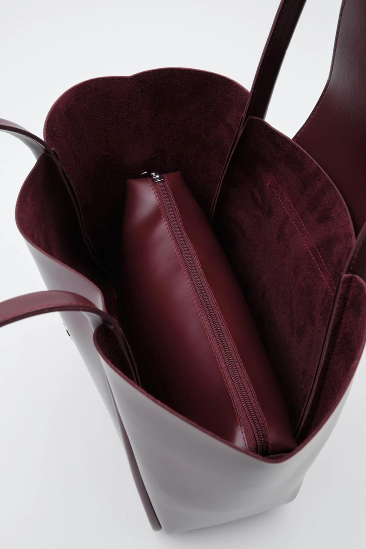 Tandi Bags Dolviz Bordo Makyaj Çantalı Omuz Çantası