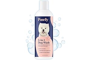 Pawfy 5-in-1 Dog Shampoo & Conditioner | Oatmeal & Aloe | Vet...