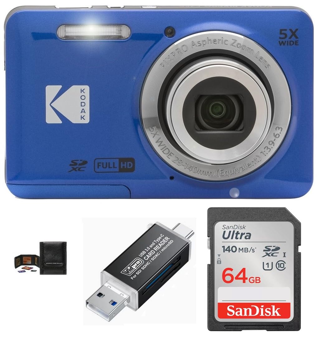 Amazon | コダック(KODAK) PIXPRO FZ55 デジタルカメラセット サン