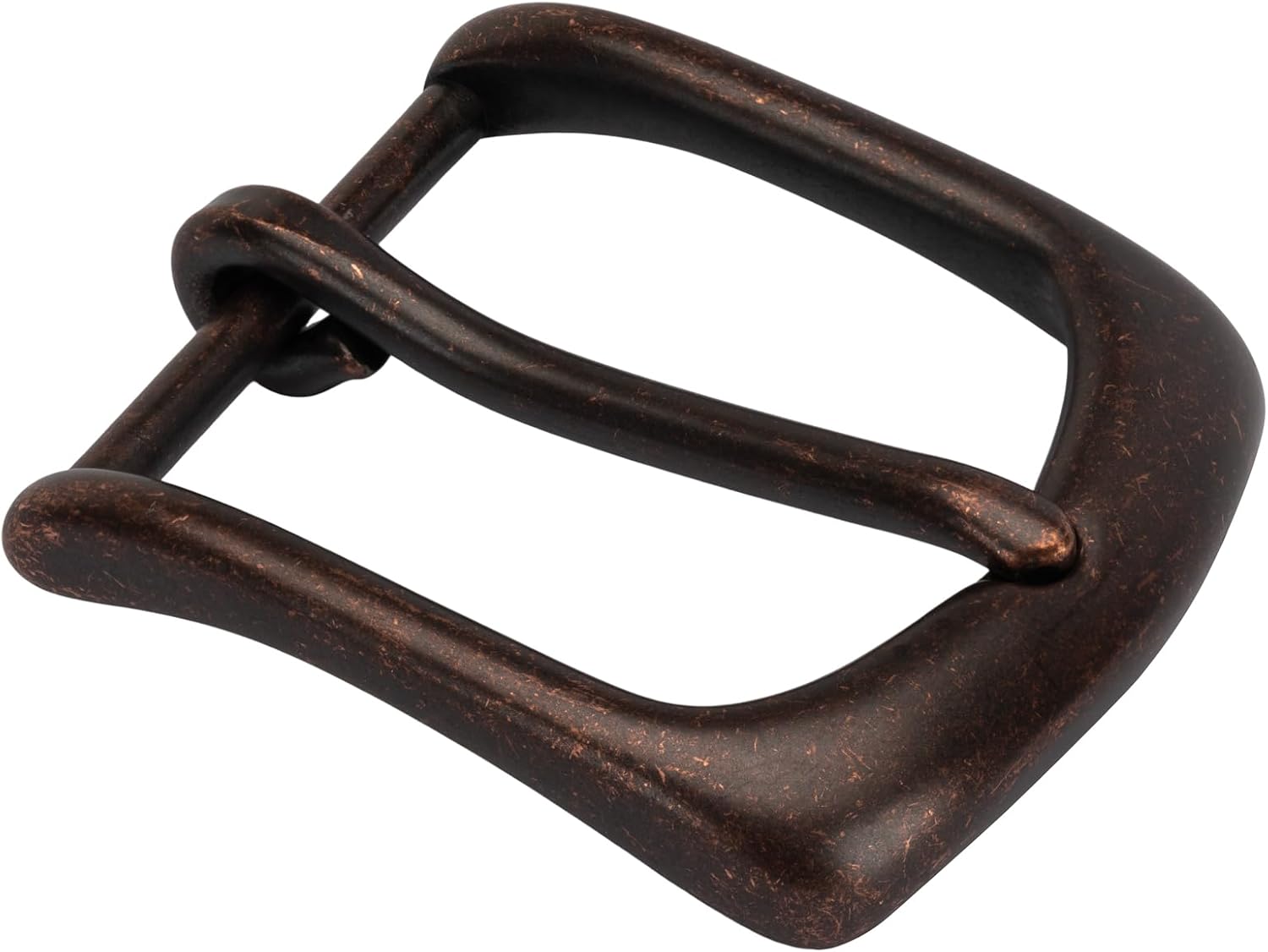 1.5 inch Belt Buckle Single Prong Solid Antiqued Brass for Men Women Belt