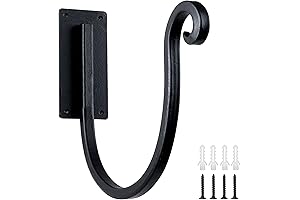 Hand-Forged Hose Holder Hook for Wall Mount