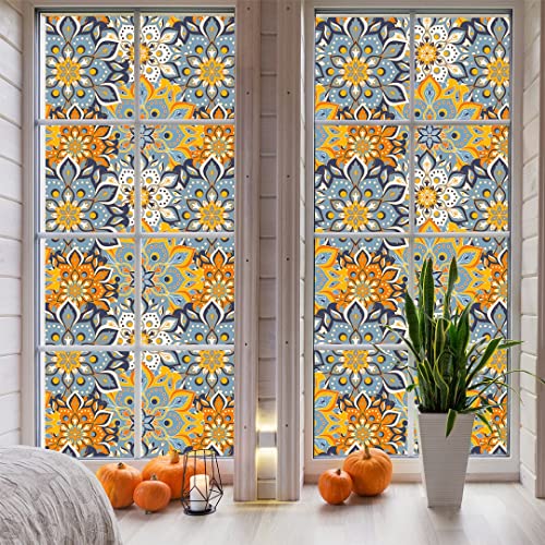 Image of CVANU Window Film Privacy Heat-UV Protection Self-Adhesive Window Glass Film Viny Sheet Multicolor Size(23inch X 100inch) C169