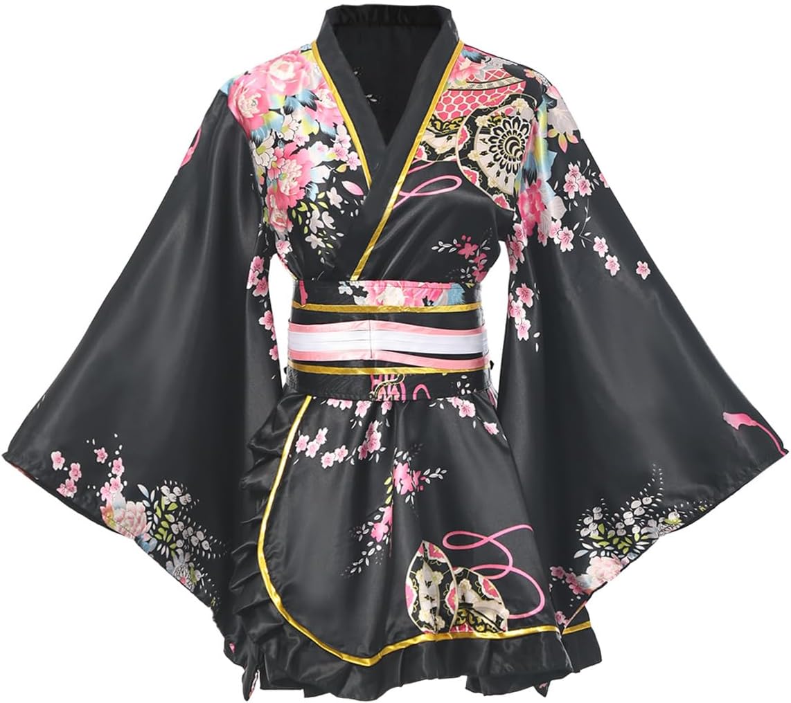 Kimono da Samurai tradizionale giapponese per uomo Yukata accappatoio Hekoobi stile sciolto abbigliamento da Sauna cintura per la casa abo lungo in cotone  200000532