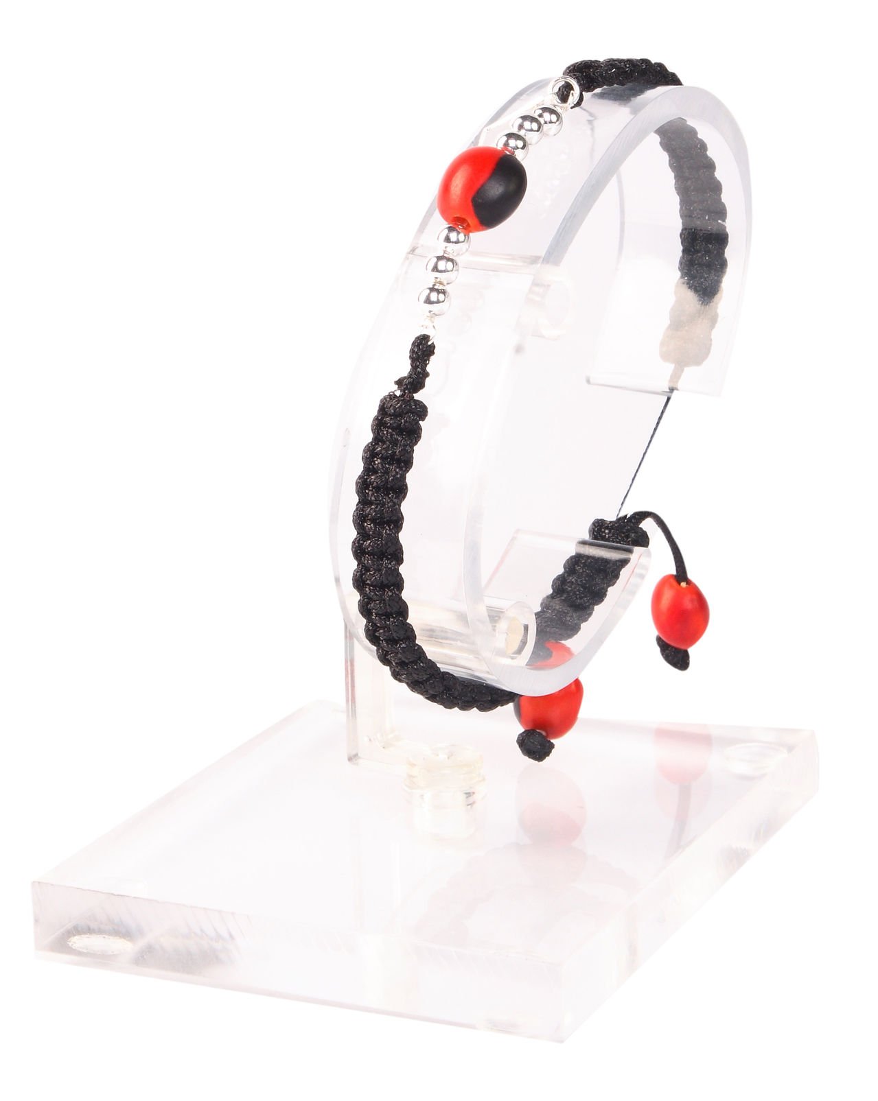 EVELYN BROOKS Macrame Adjustable &amp; Easy to Wear UNISEX Bracelet - Gold &amp; Silver Finish- Friensdhip/Love Good Luck Bracelet - w/Meaningful Huayruro Seed Beads - Great Gifts for HIM &amp; for HER