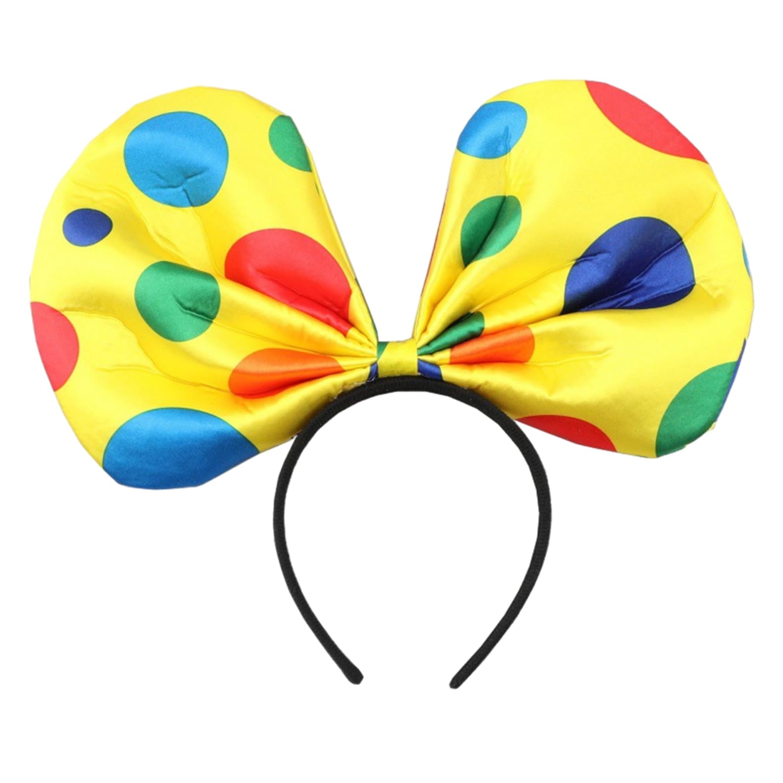 Kalttoy Unisex B Bow Headband Polkadots Clown Hairband For Adult Kids Cosplay Party Costume Role Play Clown Headpiece Halloween Costume Accessories Circus Party Clowns Hat Headband Halloween