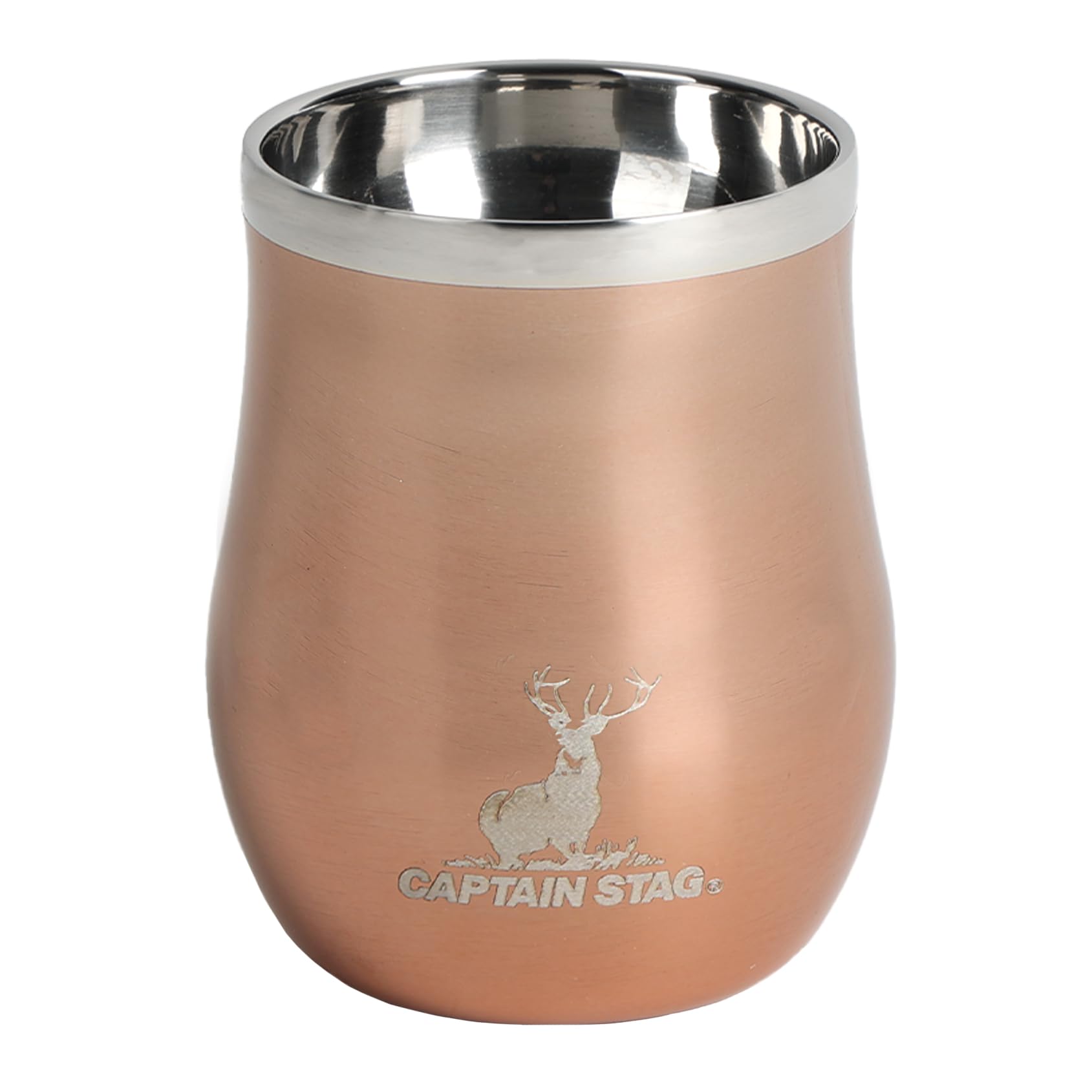 Captain Stag UY-7073 Outdoor Cup, Mug, Tumbler, Scented, Double Wall Vacuum Tumbler, 8.5 fl oz (240 ml), Thermal Insulation, Stainless Steel, Bronze : Home & Kitchen