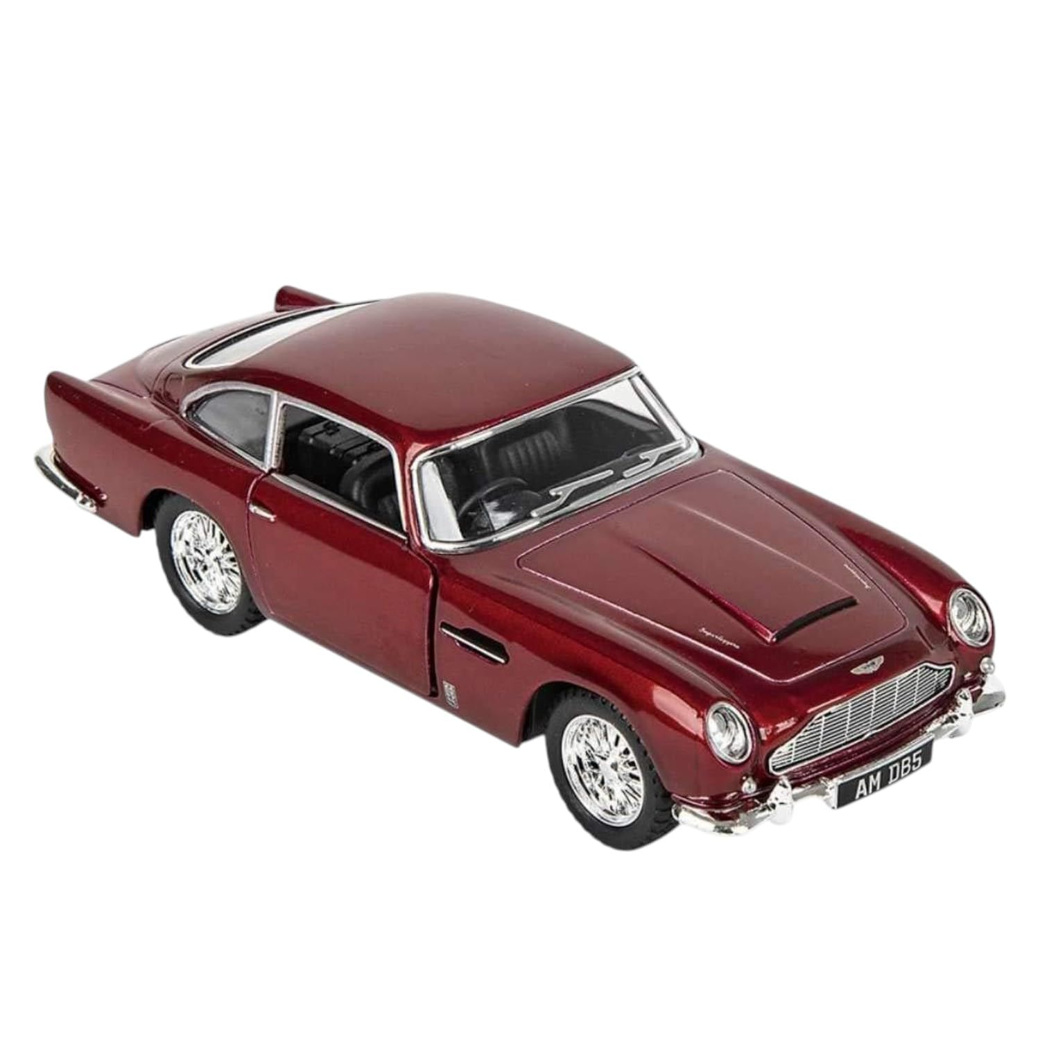 Kins Mart Aston Martin DB5 Diecast Model Car, Classic Collectible Toy, Red, Pull-Back Feature (Red_AS_Martin_DB5)-image-34