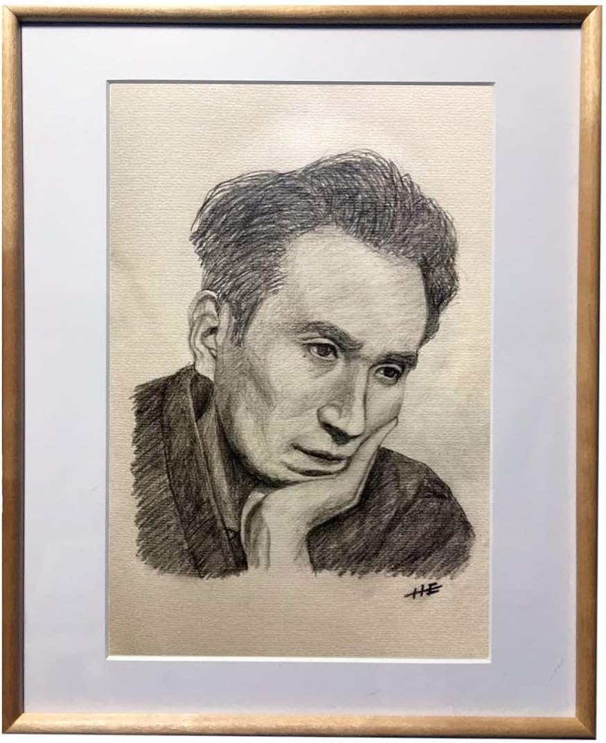 日本の文豪シリーズ 本の文豪シリーズ 太宰治 鉛筆デッサン