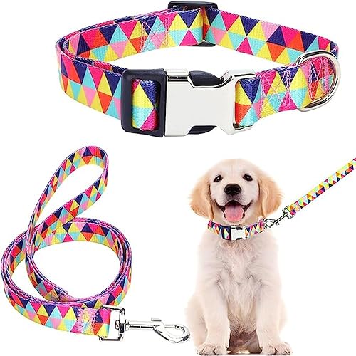 Miniatura 6 de Weimostar Collar suave para perro con bonito patrón floral y hebilla ajustable, collares duraderos para cachorros pequeños y medianos, para mascotas