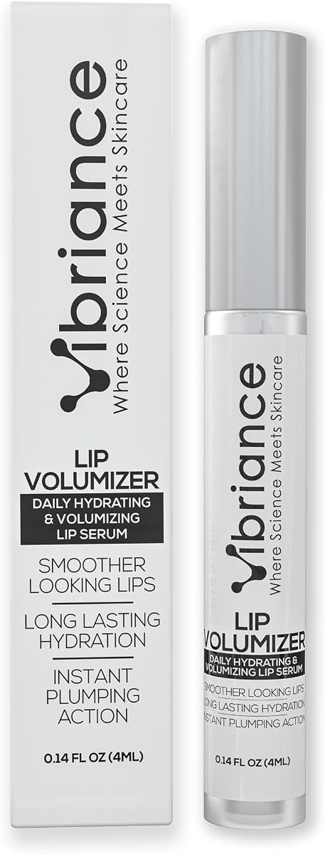Vibriance Hydrating Lip Volumizer - Plumping Gloss with Hyaluronic Acid - Plumper Smooths Lines and Wrinkles, 0.14 fl oz