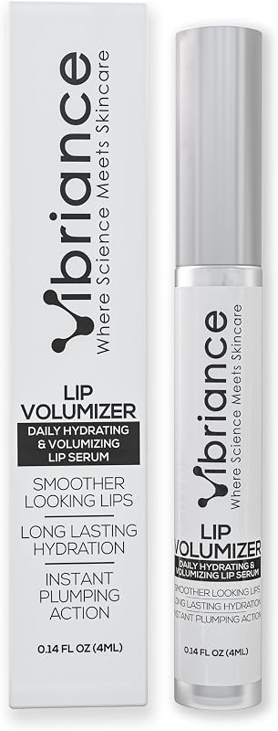 Vibriance Hydrating Lip Volumizer - Plumping Gloss with Hyaluronic Acid - Plumper Smooths Lines and Wrinkles, 0.14 fl oz