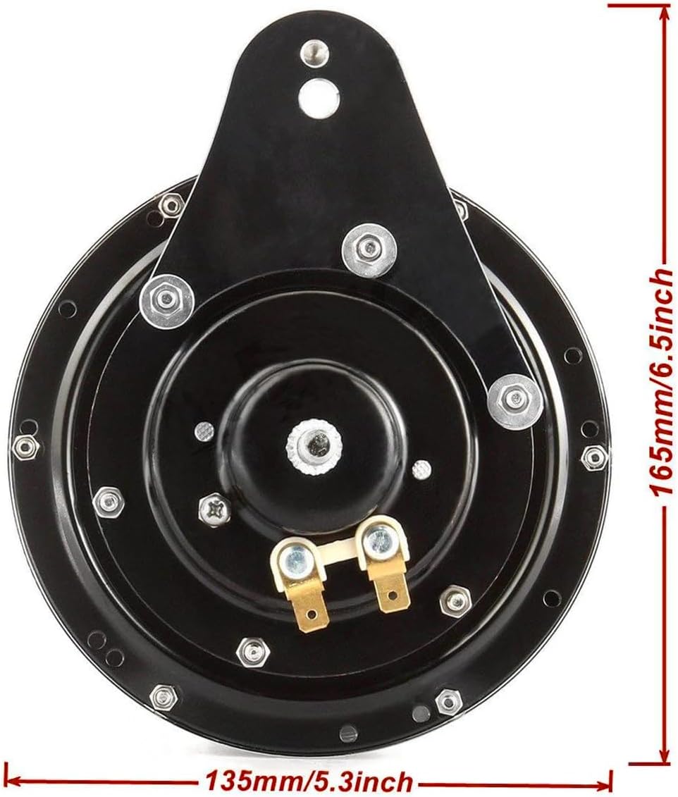 CNC Billet Aluminum Horn Cover for Harley Big Twin, Street Glide,Road King, Electra Tour Glide CVO, 1991-2024 (Gauge style, BLACK)
