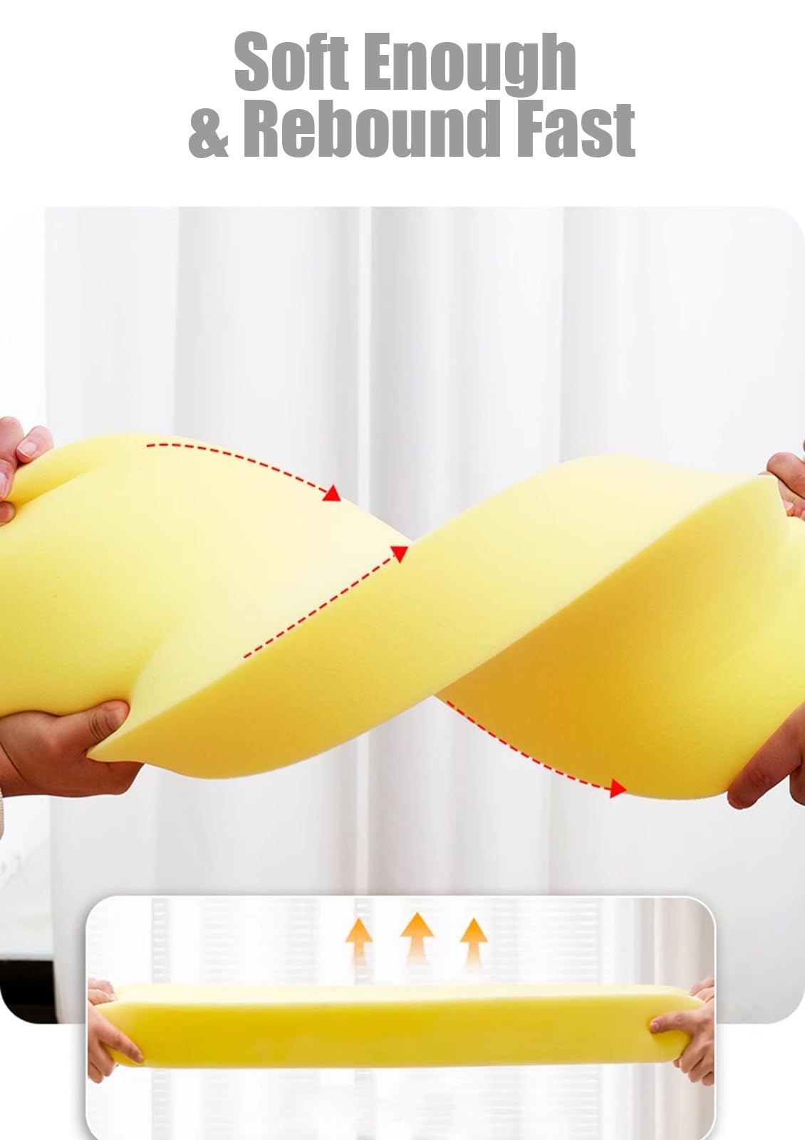 YXXSDP Keilkissen Bett Lesekissen Acid Reflux Wedge Pillow Seitenschläfer, 17cm Erhöhtes Stützdreieck-Bett-Kissen Mit Waschbarem Bezug, Dreieckiges Kissen Wedge Zum Schlafen Lesen