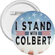 I Stand With Colbert Round Metal Button Badge Decors