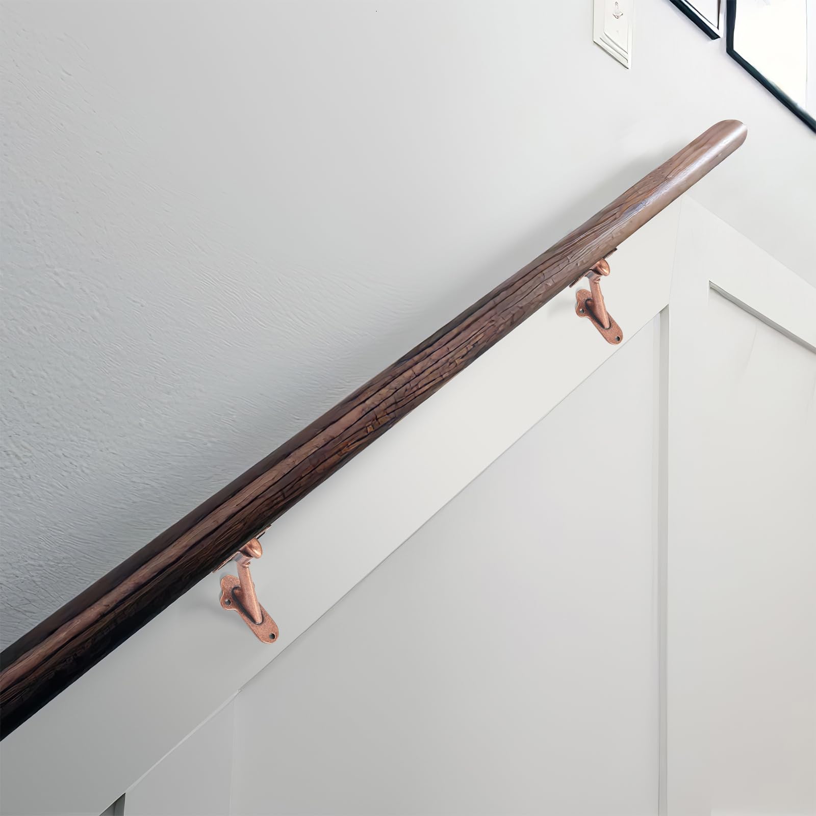 KHTUMEWARE-ST342 Antique Copper Handrail Brackets in Antique Copper — KHTUMEWARE