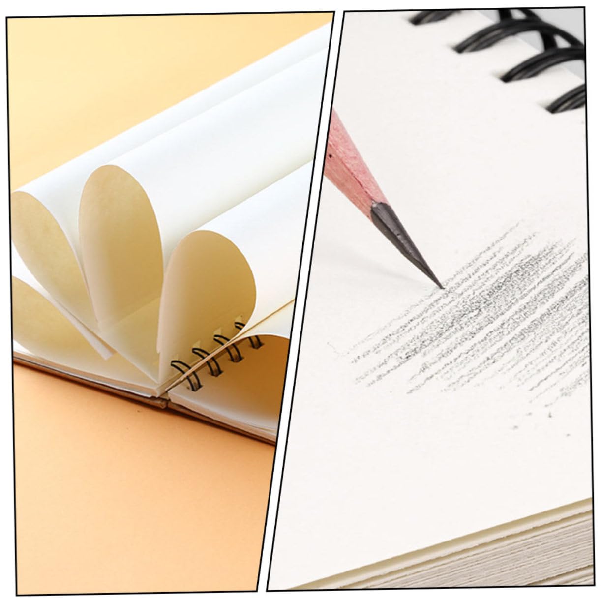 Blocco da Spiralato Carta Spessa per Pittura e Schizzi per Studenti e Artisti Portatile per Appunti e Disegni Creativi