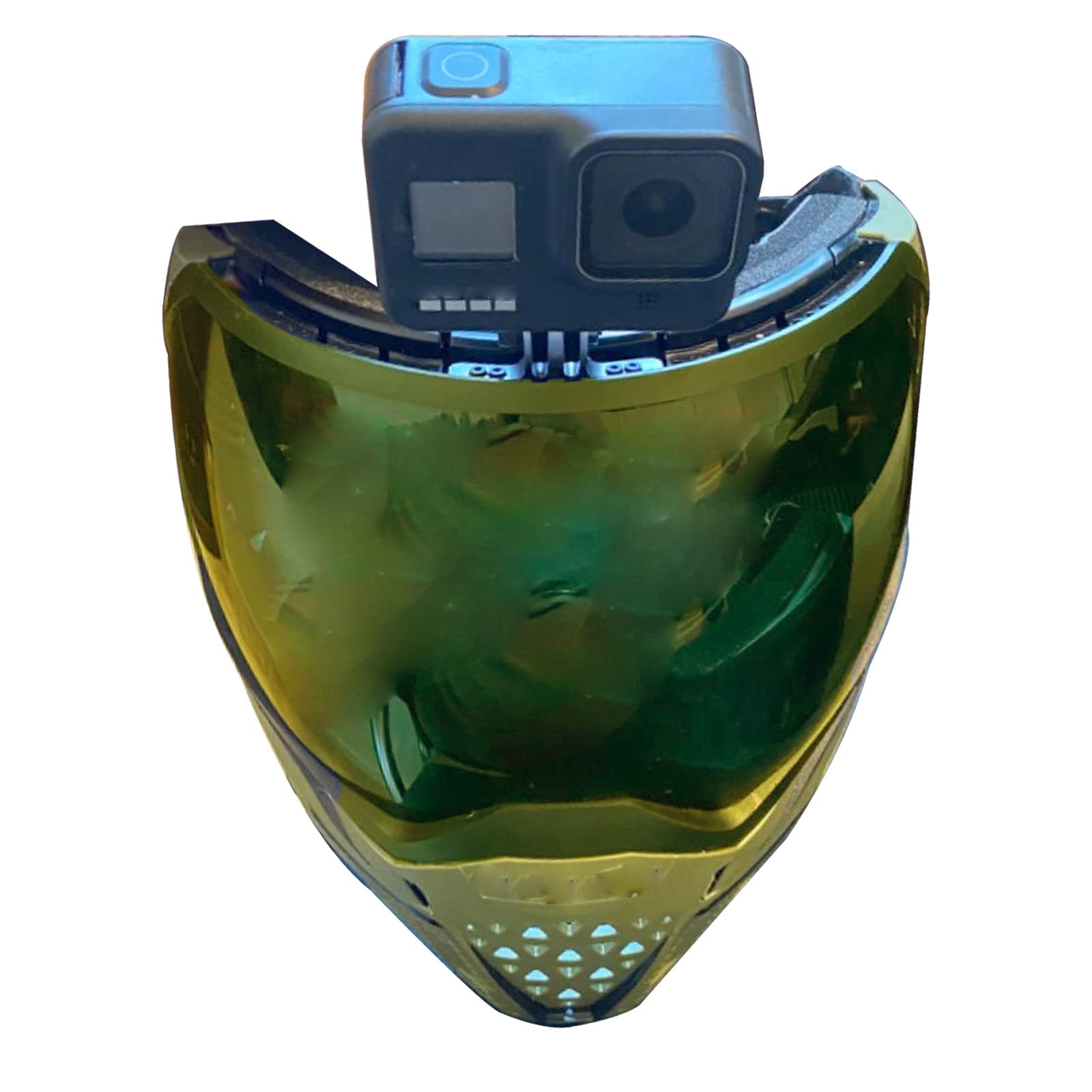 Paintball-Maskenhalterungsklemmen – Kamera-Brillenanschlussadapter Aluminium i4 i5 Go Pro EVS Helmsockel