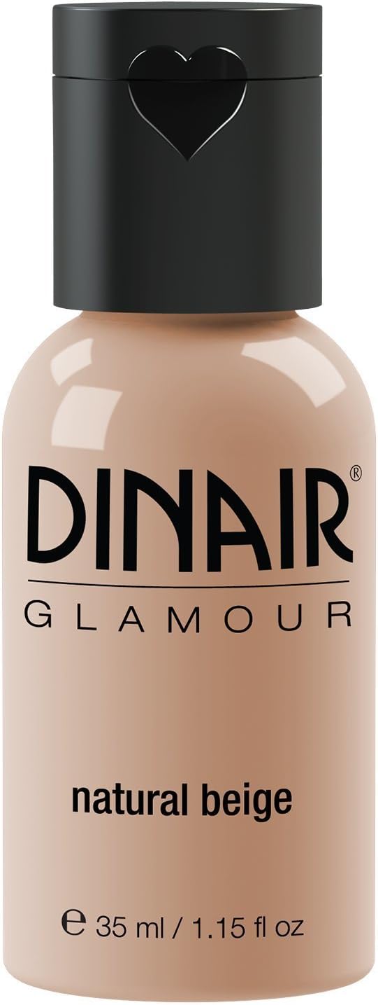 Airbrush Makeup Foundation | Natural Beige | GLAMOUR: Natural, Light coverage, Matte 1.15 oz.