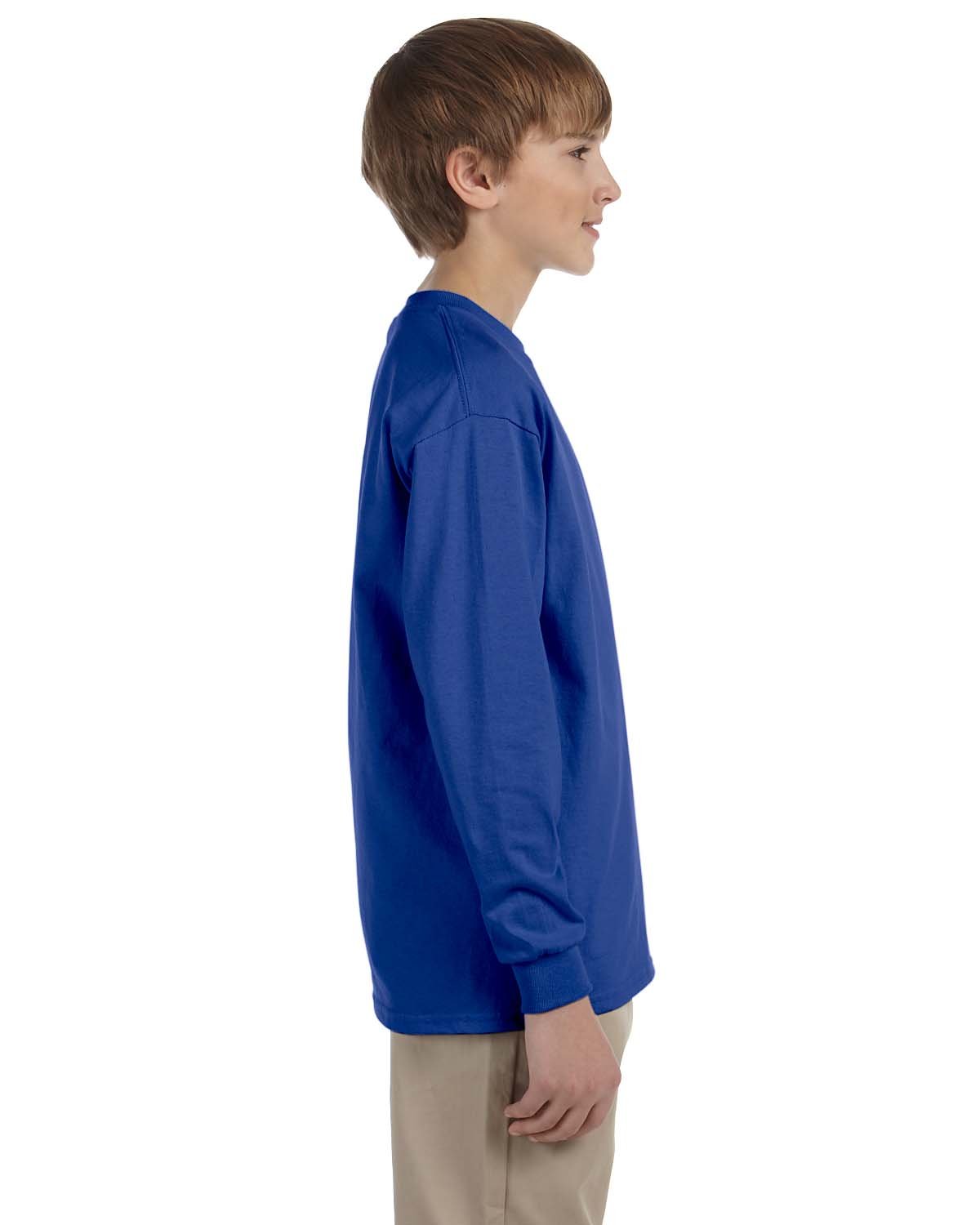Jerzees Camiseta de manga larga de mezcla pesada (29BL), Azul Real, X-Large