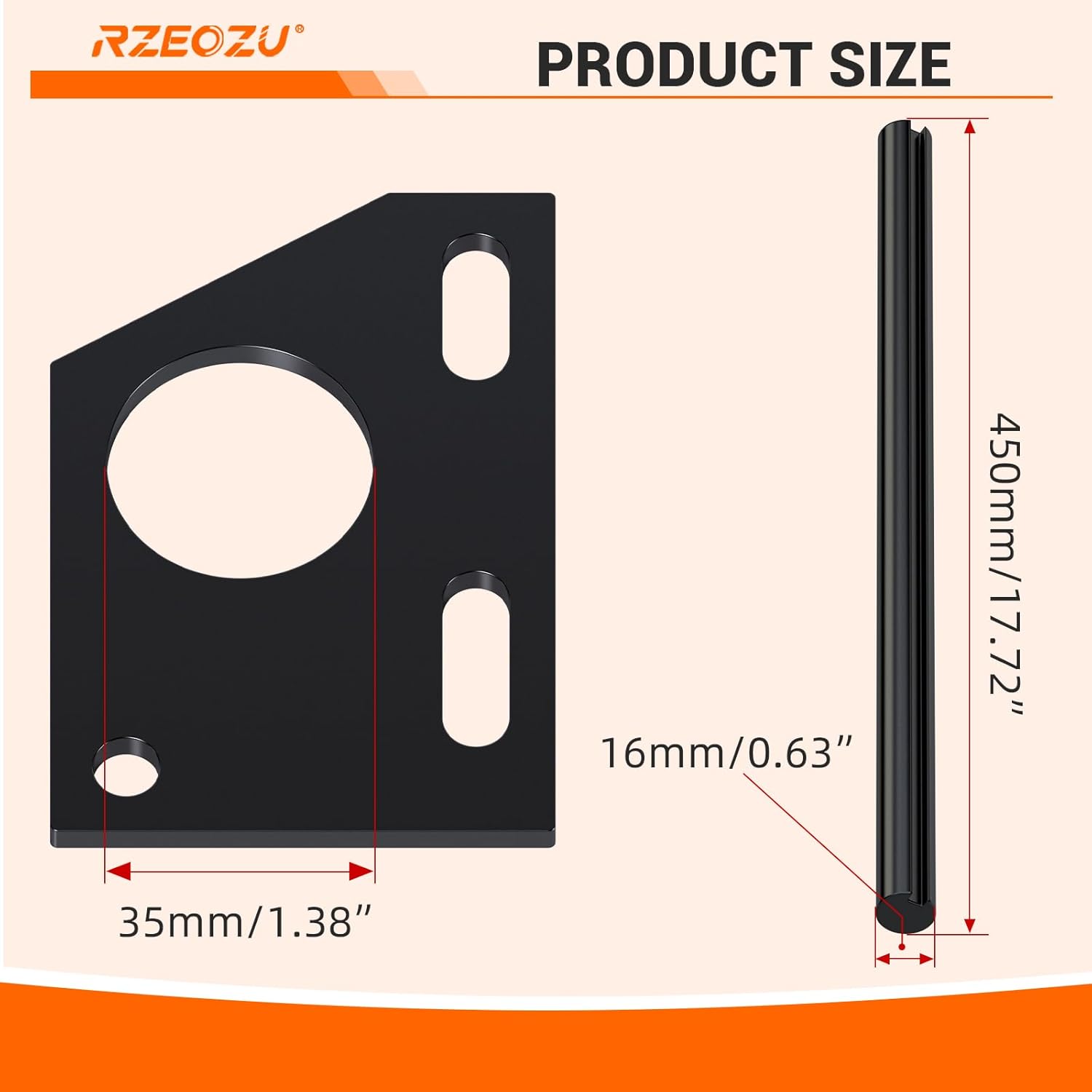 Heavy Duty Weld on Adjustable Jackshaft Plate Bracket Kit with 16" Mini Bike Axle 5/8" Bore 3/16" Keyway Replacement for Minibike Go Kart Powersports Parts Jackshaft Sprocket #40/41/420 Chain