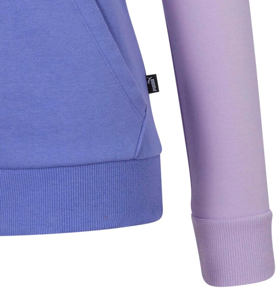 PUMA Womens Essentials Colorblock Hoodie Casual Outerwear Casual Hoodie Drawstring - Purple - Image 5