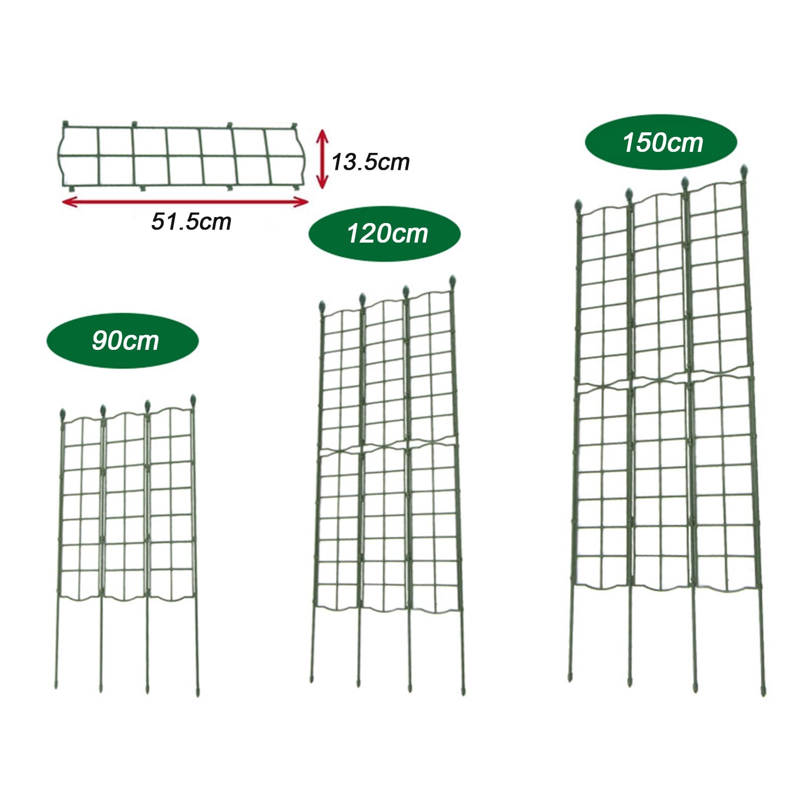 Garden Trellis Network, Trellis per Arrampicata sul Giardinaggio Interno ed Esterno Varie Combinazioni Adatte a Sostegno di Piante da Arrampicata all'aperto, Rose, Verdure, Viti, Fiori