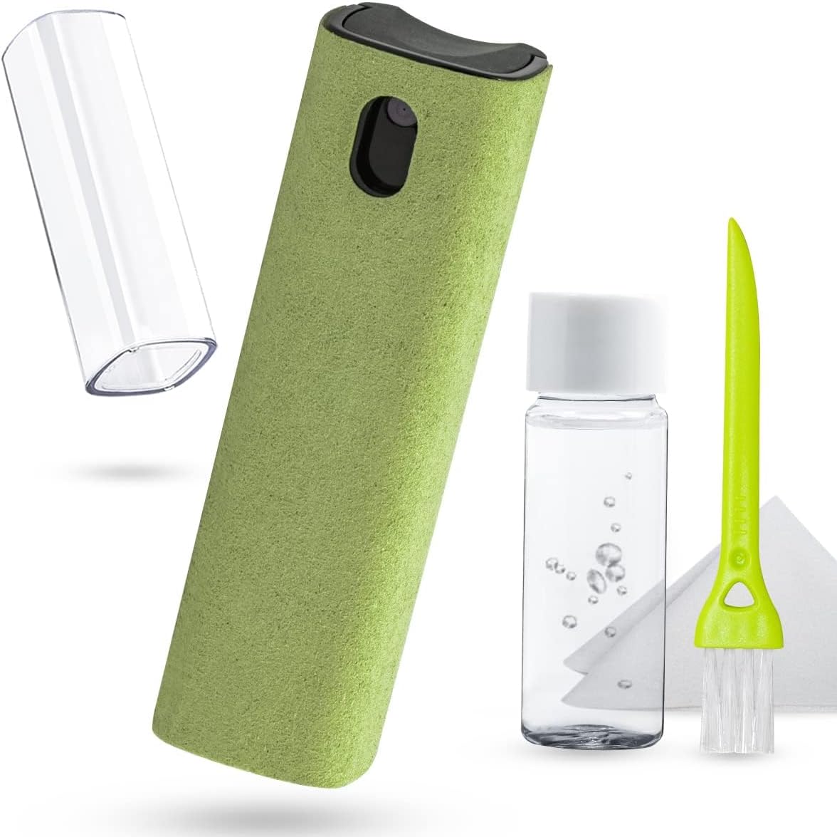 Screen Cleaner Kit, walrfid 20ml Phone Computer Laptop Screen Cleaner Spray with Wipe and Brush for Electronics, TV, Laptop, Tablet, PC, Monitor, LCD Flat Screens, Eyeglasses (Mint Green)
