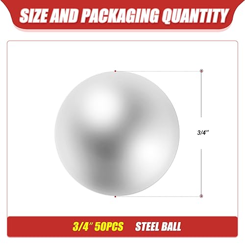 Miniatura 9 de 600 bolas de acero inoxidable 304 de acero inoxidable de 0.197 in, bolas de metal, surtido de rodamientos de bolas para piezas de automóvil,