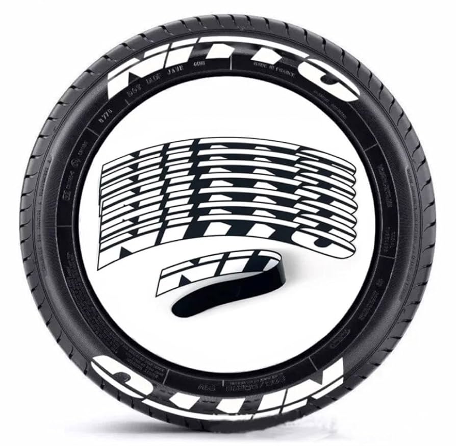 Amazon.co.jp: NITTO ニットータイヤ タイヤステッカー 1台分8枚