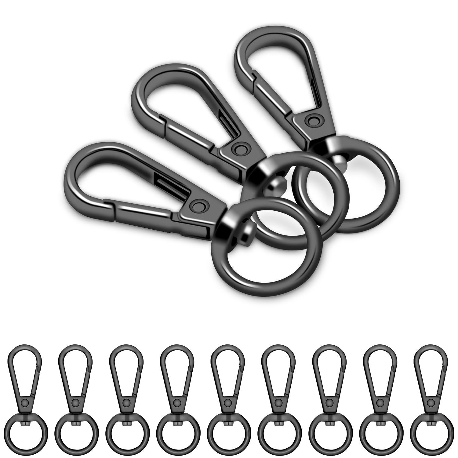 cuffs by linz ハーフムーン　ショルダー手錠　スワロ　黒　＋チャーム Amazon.com: 1/2 Inch Lobster Claw Clasp Swivel Snap Hook for Purse
