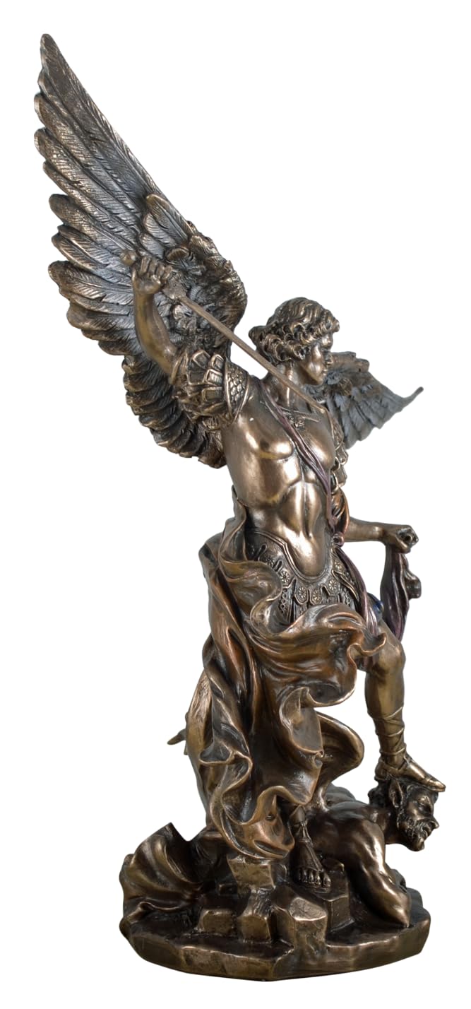 Veronese figurka Archanioła Michała walczy ze złem figurka brązowana rzeźba