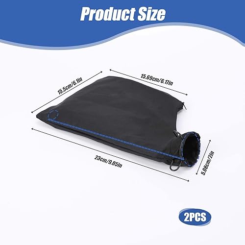 Miniatura 2 de Bolsa de polvo para sierra ingletadora, 2 piezas, bolsa de recolección de polvo negro para sierra ingletadora, modelo 255 con cremallera y soporte