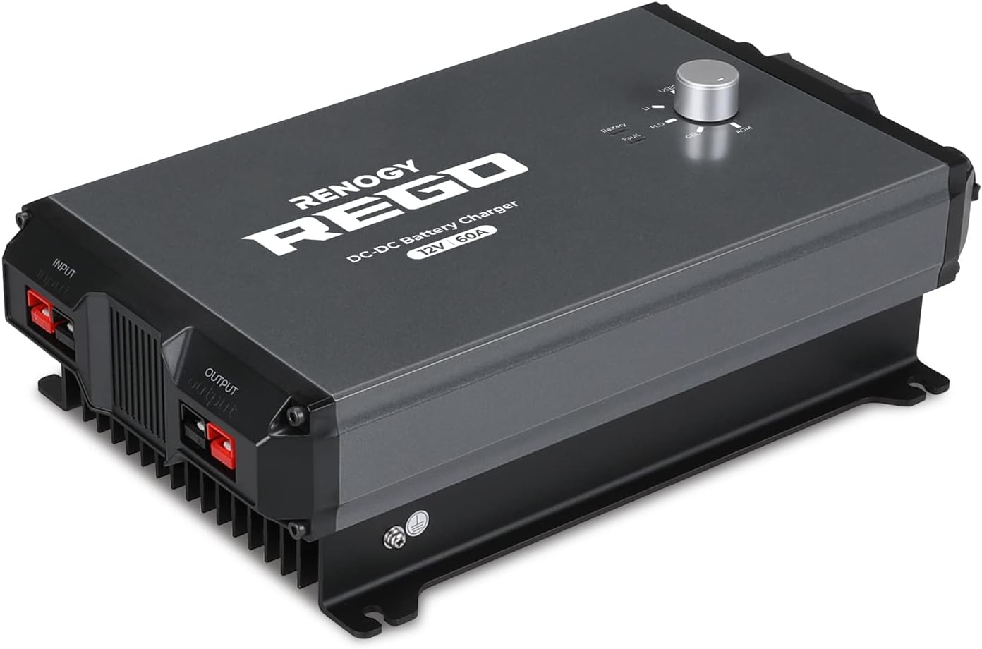Renogy REGO 12V 60A DC-DC Plug and Play Battery Charger Built-in Bluetooth Module, Compatible with Traditional and Smart Alternators, for Gel, AGM, and Lithium Battery in RVs, Cars, Boats, Yachts