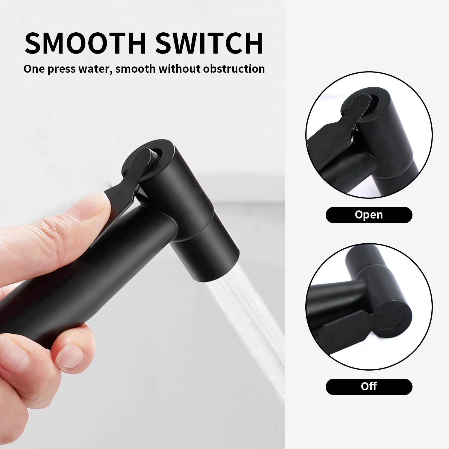 Toilet Sprayer Bidet Kit, Stainless Steel Shower Hand Sprayer for Personal Hygiene Cleaning Toilet Pipes, Bidet, Bathroom - Image 4