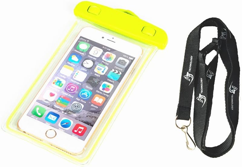 Ajtech Universal Waterproof Carring Case for Cellphone - Ipx8 Certified to 100 Feet [30 Meters] (Green)