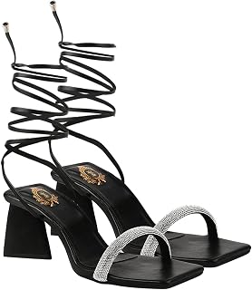 Shoetopia Women & Girls Stutted Strap Heeled Sandals Price In India