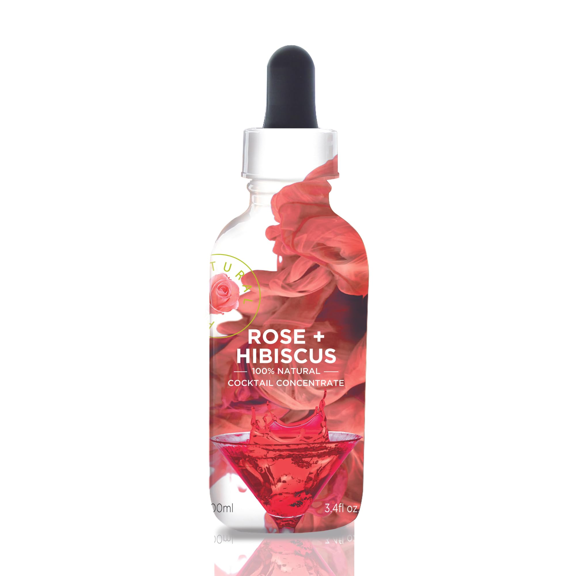 Wild Hibiscus All Natural Hibiscus Cocktail Concentrate (Rose and Hibiscus)