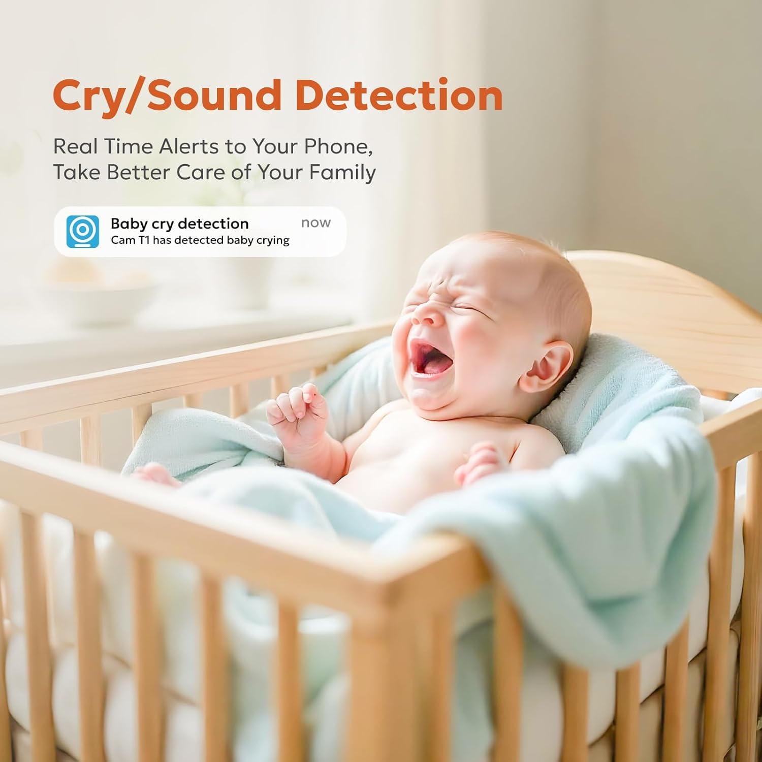 owltron Caméra de sécurité intérieure, caméras de sécurité 2K 3MP pour la sécurité à domicile avec détection de mouvement, caméra pour animaux de compagnie et moniteur de bébé avec vision nocturne