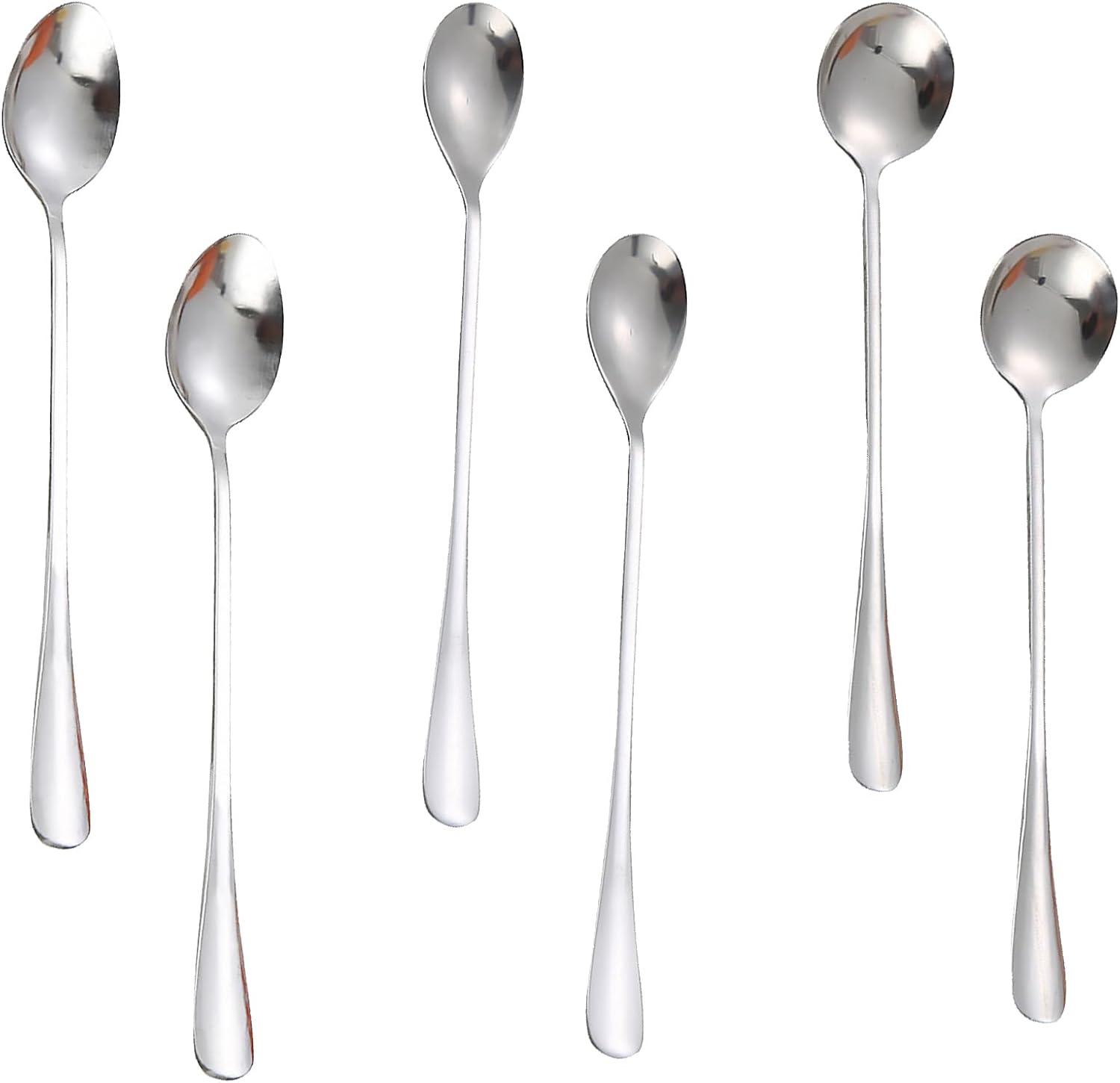 Movstriker Tea Spoons Set of 6, 7.5 Inches Stainless Steel Teaspoons