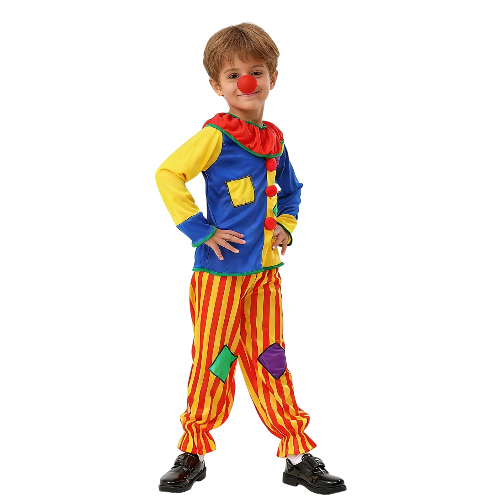 Generisch Karnevalsclown-Kinderkostüm Festliches Hofkostüm für Hochwertige Cosplay-Verkleidung Partykleidung Elegante Prinzessinnenmode Mädchen Fantasiegewand